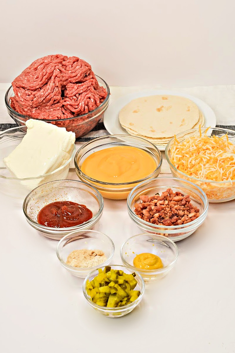 Keto Cheesy Beef Roll Ups Ingredients