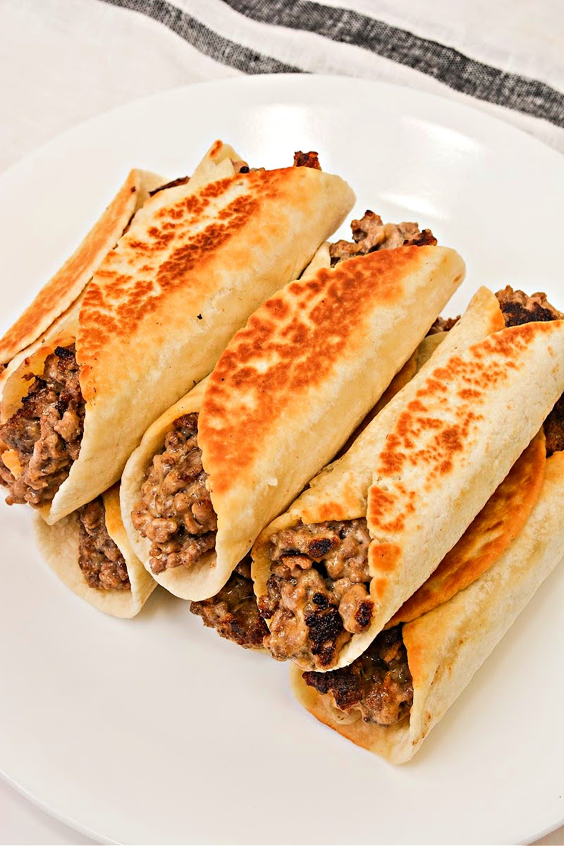 Keto Cheesy Beef Roll Ups