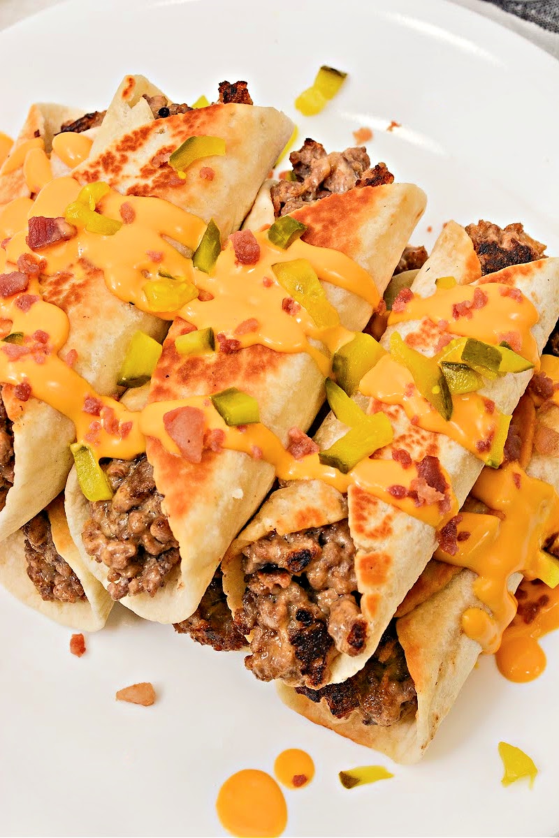Keto Cheesy Beef Roll Ups