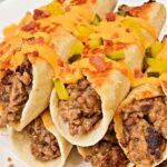 Keto Cheesy Beef Roll Ups