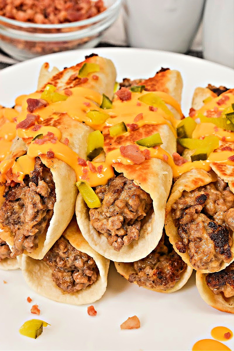 Keto Cheesy Beef Roll Ups