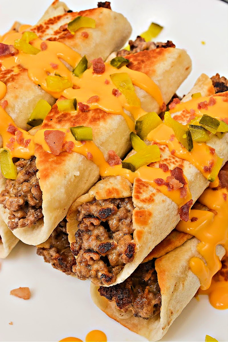 Keto Cheesy Beef Roll Ups