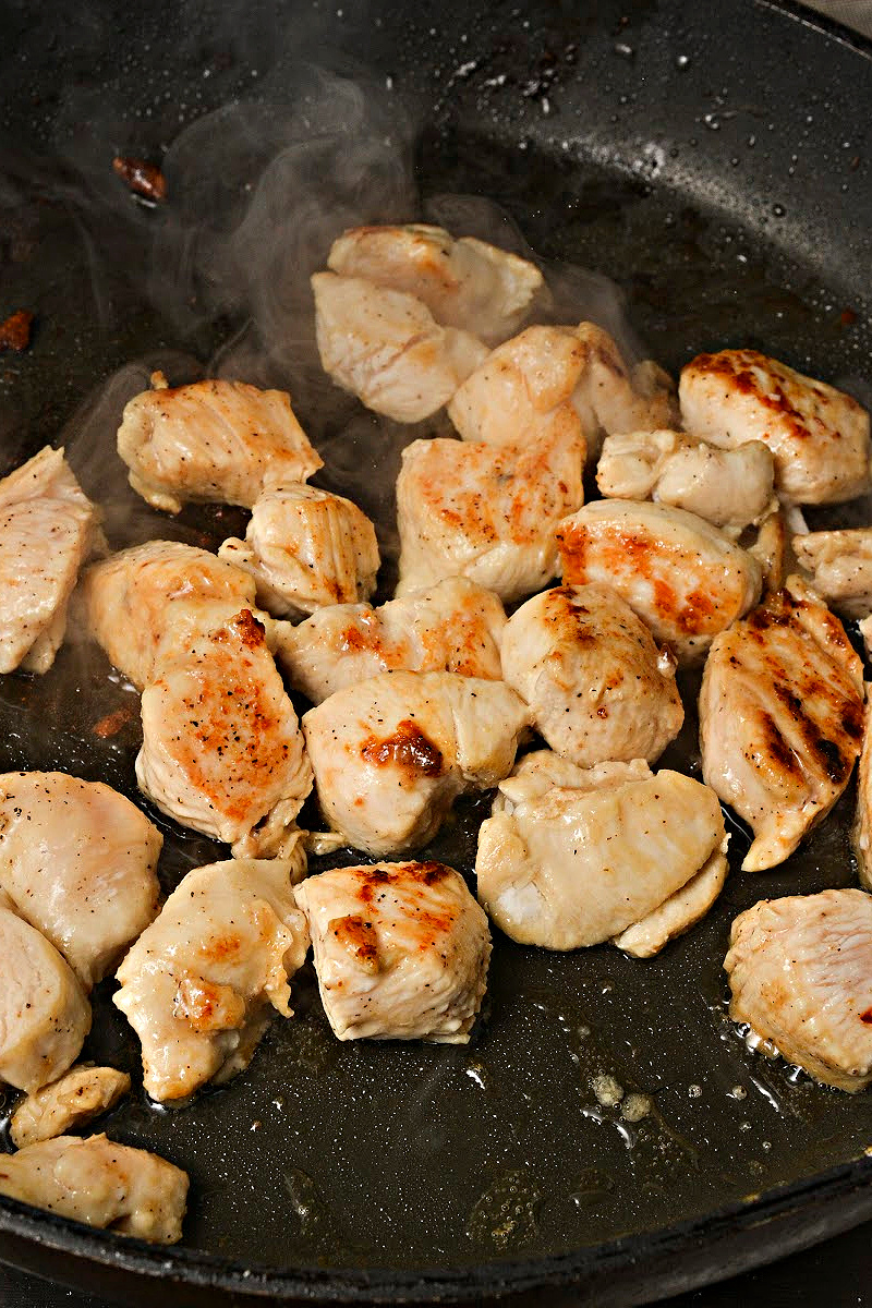 Keto Maple Garlic Chicken and Sausage Skillet