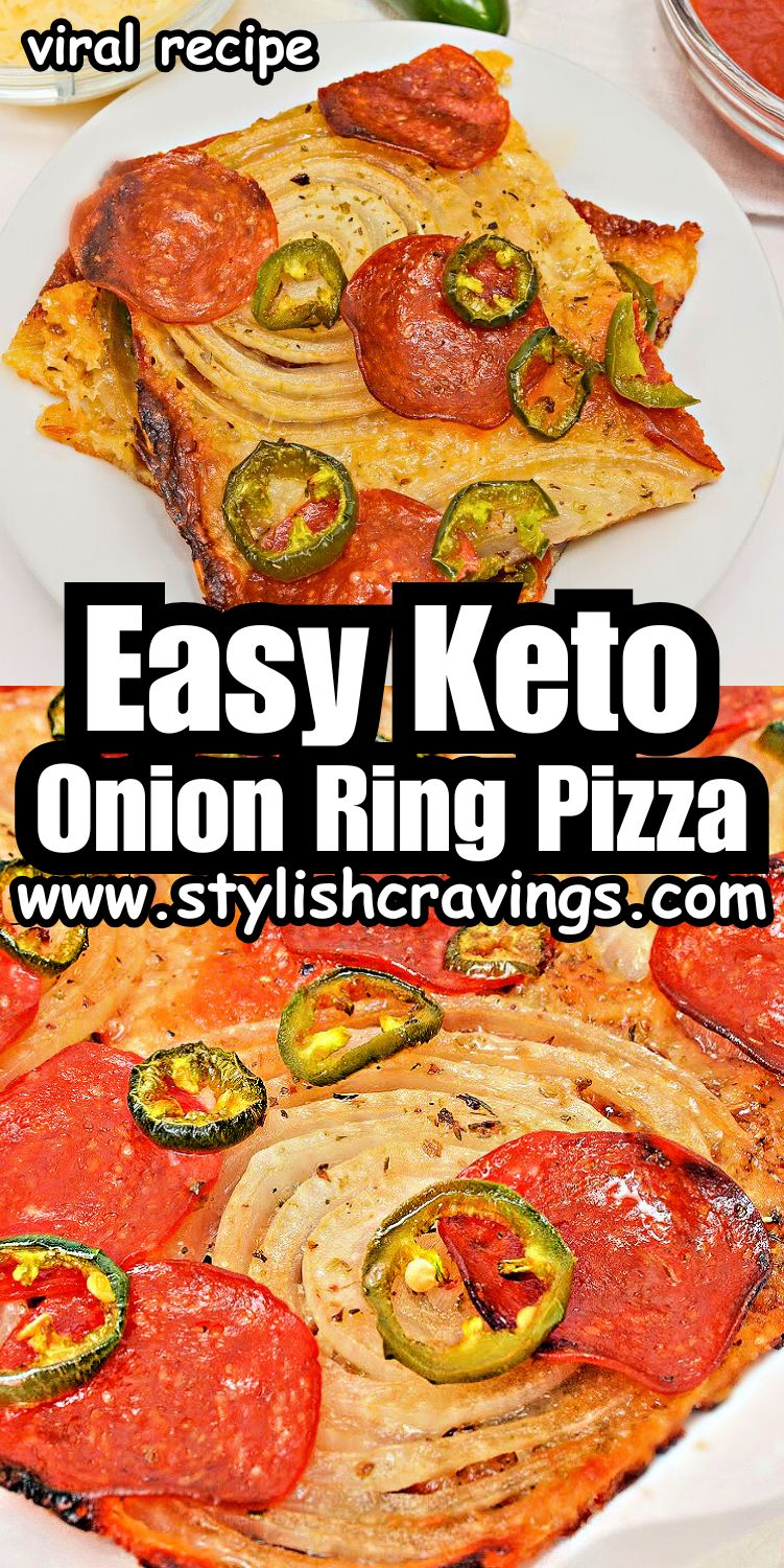 Keto Viral Onion Ring Pizza