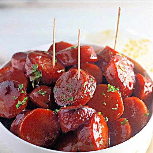 Low Carb Baked BBQ Sausages