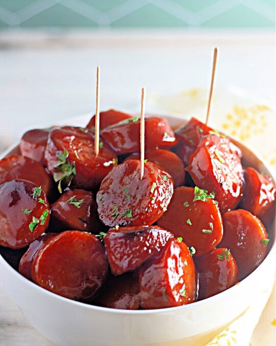 Low Carb Baked BBQ Sausages