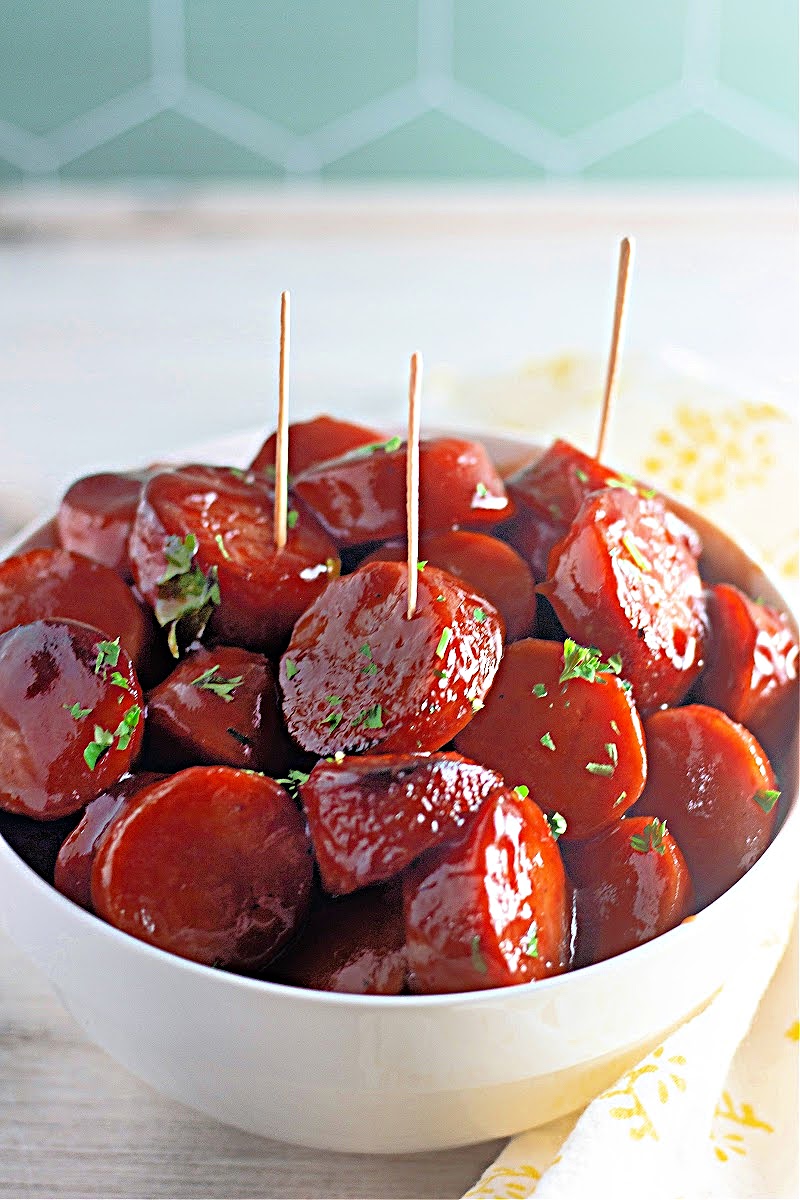 Low Carb Baked BBQ Sausages