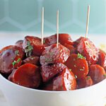 Low Carb Baked BBQ Sausages