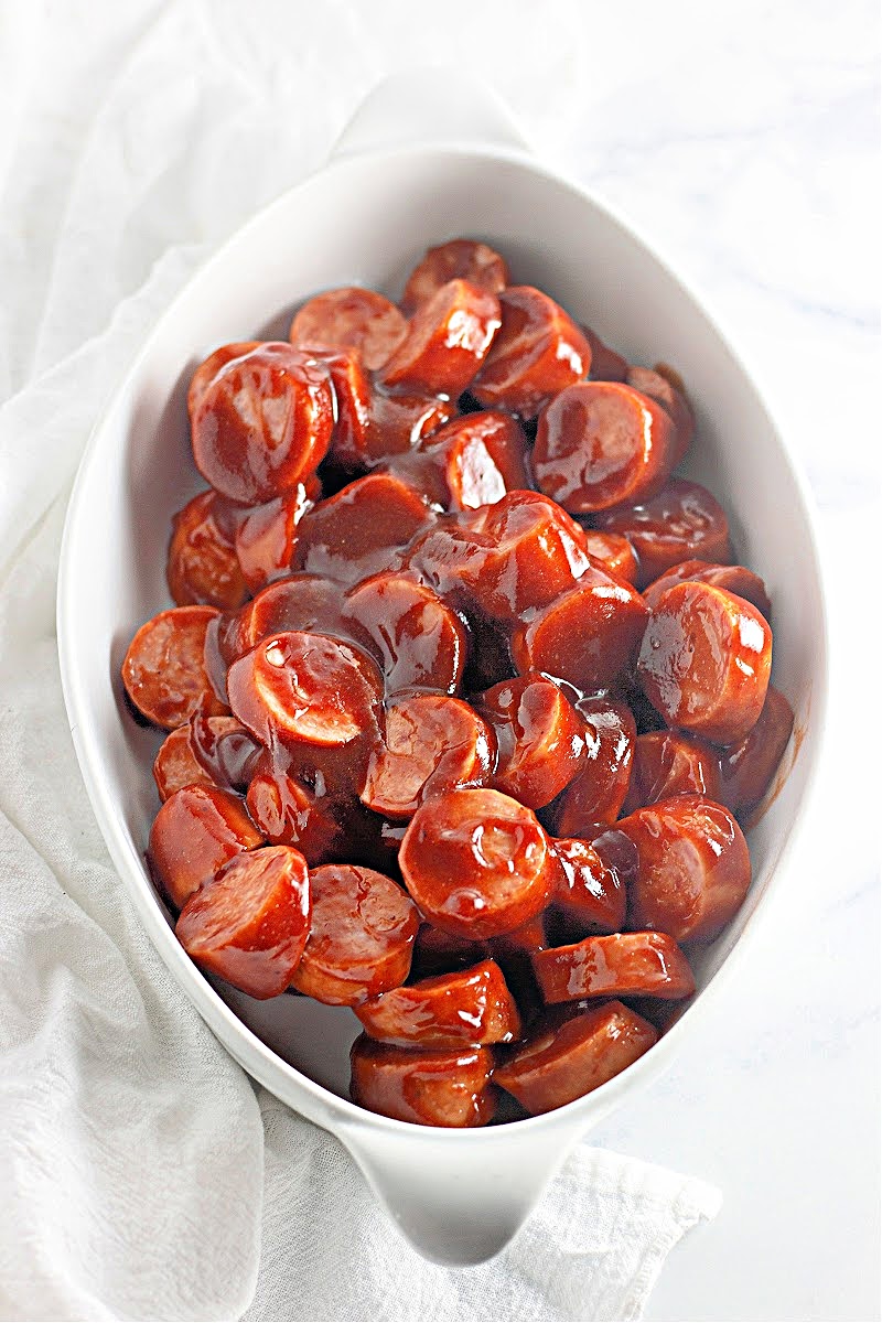 Low Carb Baked BBQ Sausages