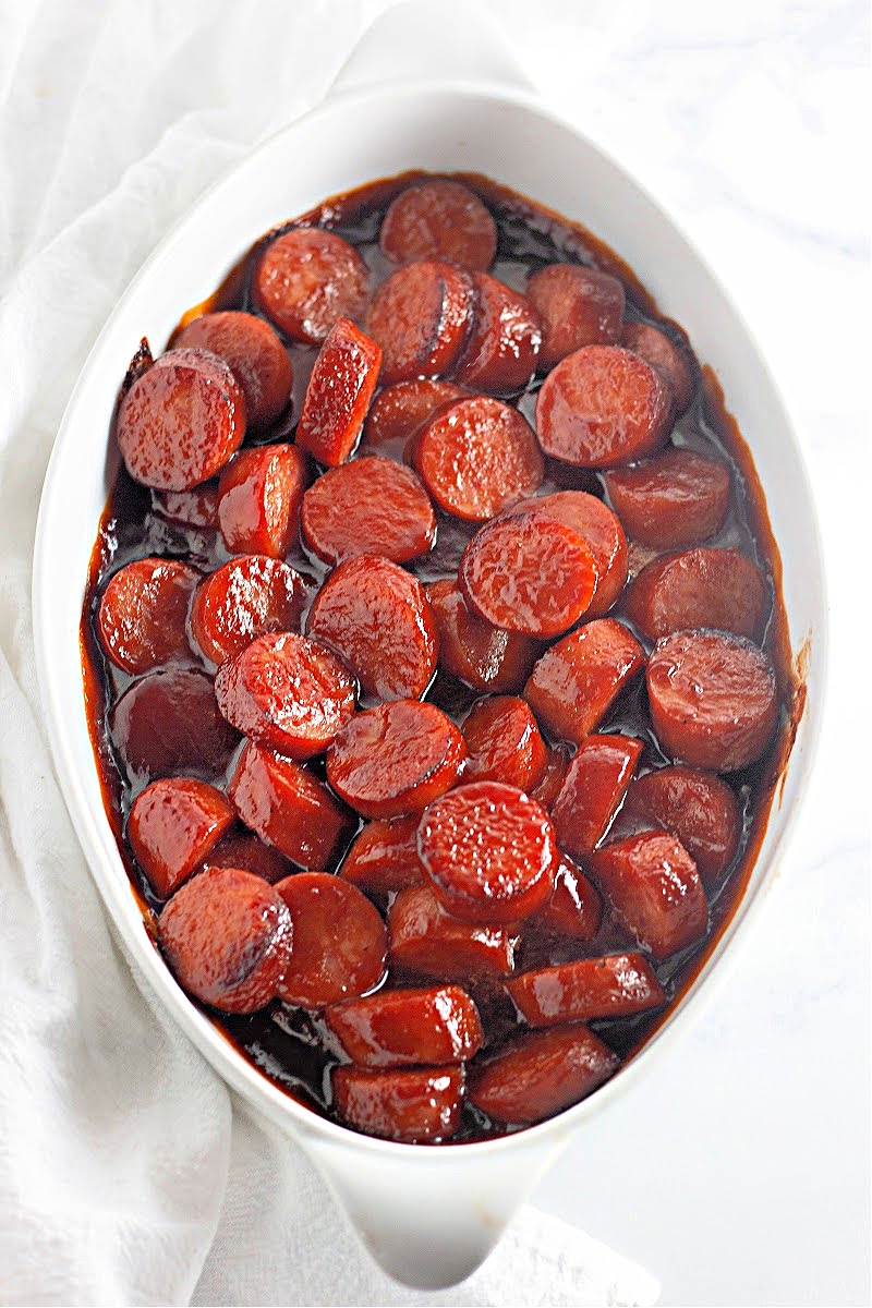 Low Carb Baked BBQ Sausages