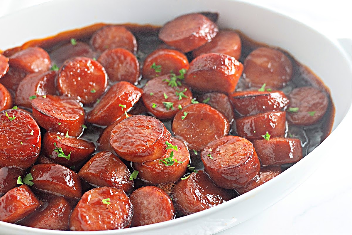 Low Carb Baked BBQ Sausages