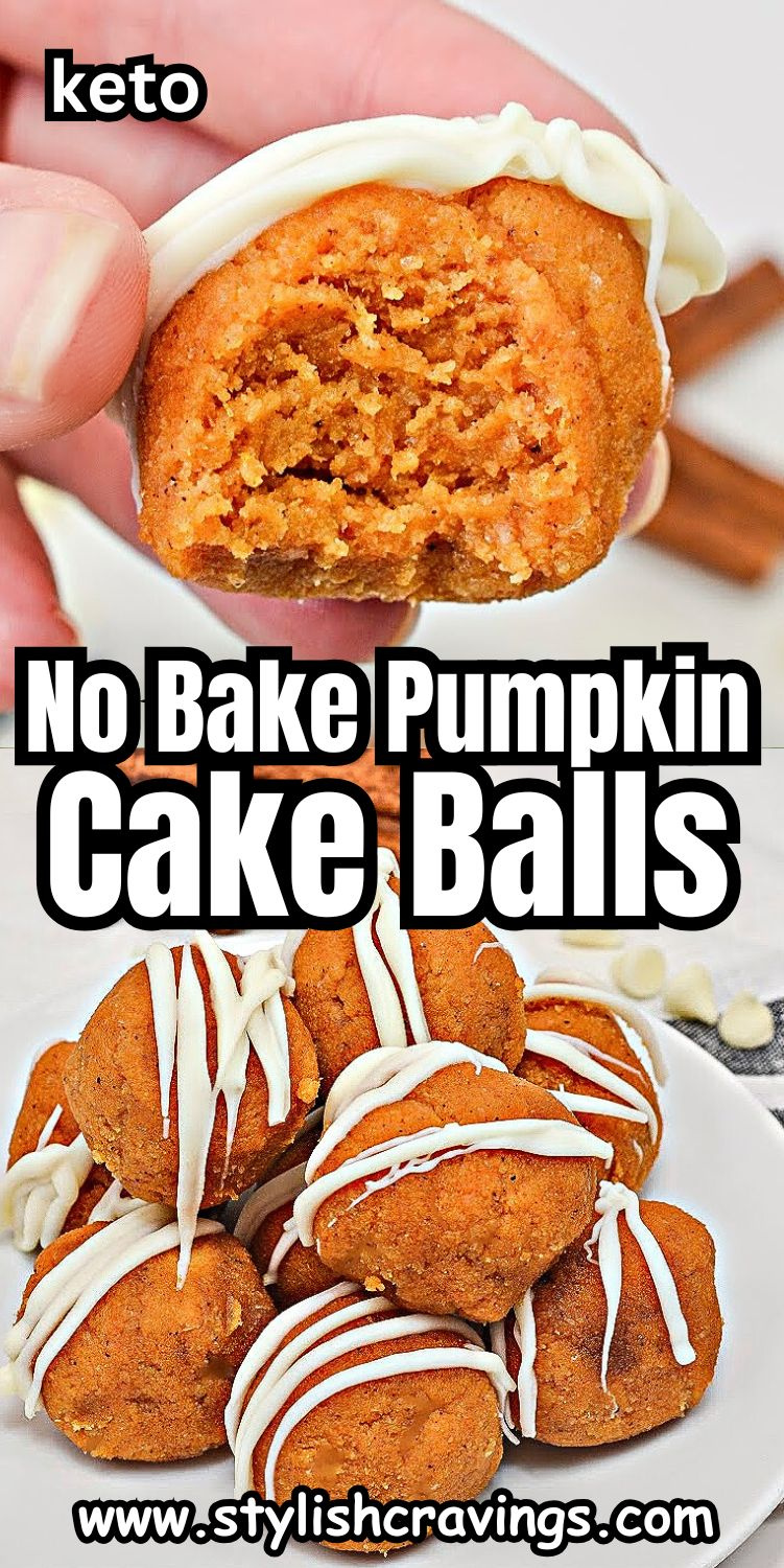 No Bake Keto Pumpkin Cake Balls