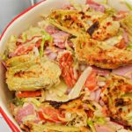 Low Carb Chopped Italian Salad With Crispy Artichoke