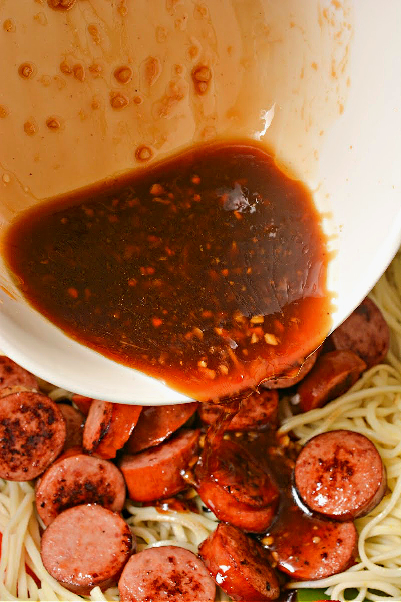 Low Carb Kielbasa Lo Mein