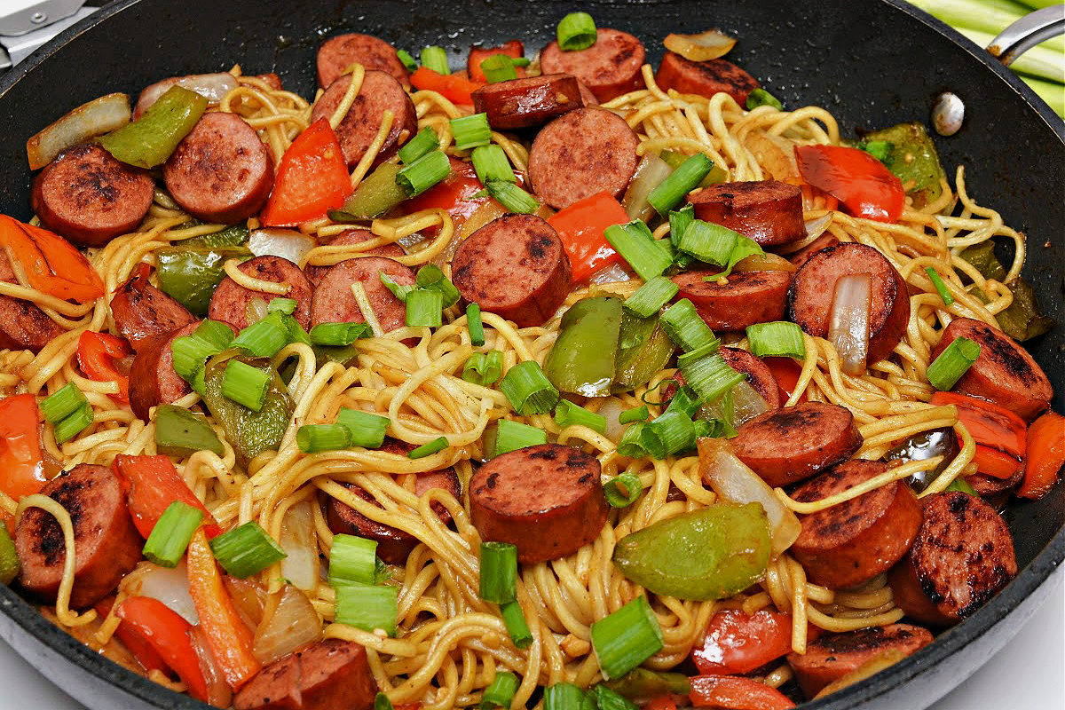 Low Carb Kielbasa Lo Mein