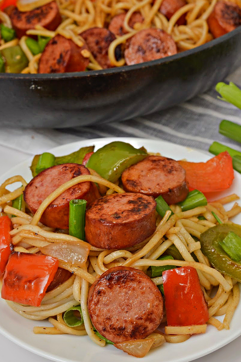 Low Carb Kielbasa Lo Mein