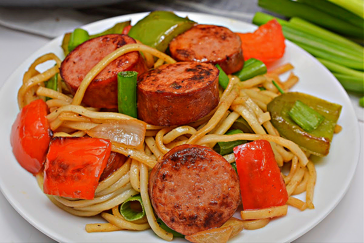 Low Carb Kielbasa Lo Mein