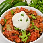 Low Carb Pumpkin Chili Sloppy Joe Skillet