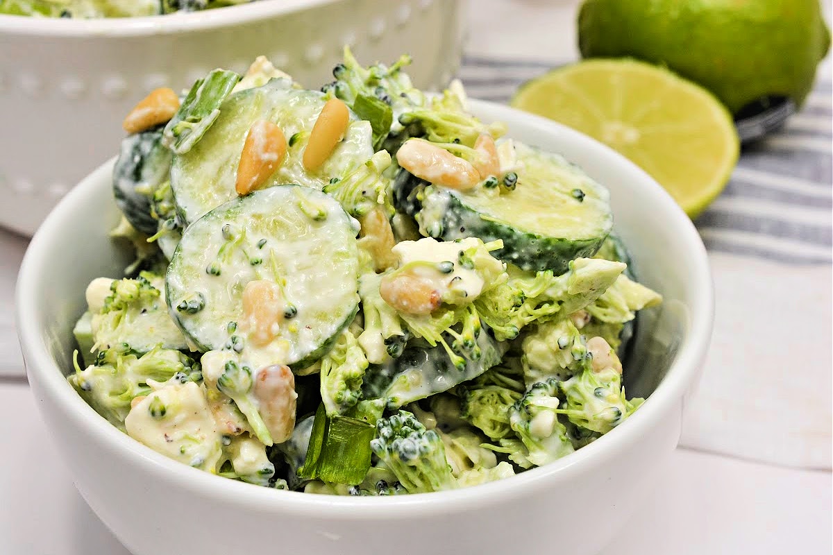 Low Carb Broccoli Cucumber Salad