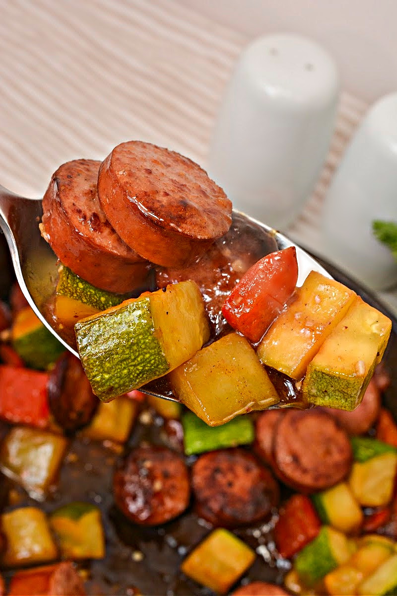 Keto Kung Pao Kielbasa