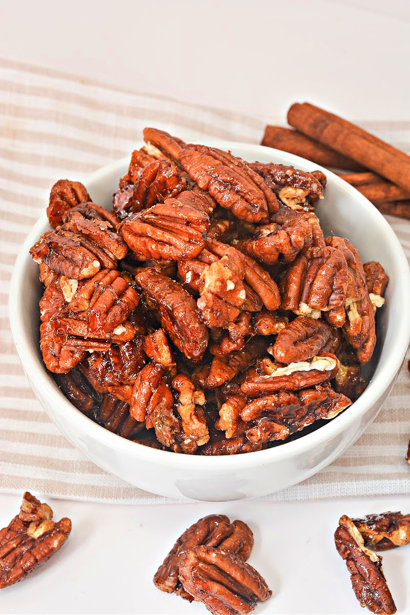 Keto Sweet and Spicy Pecans