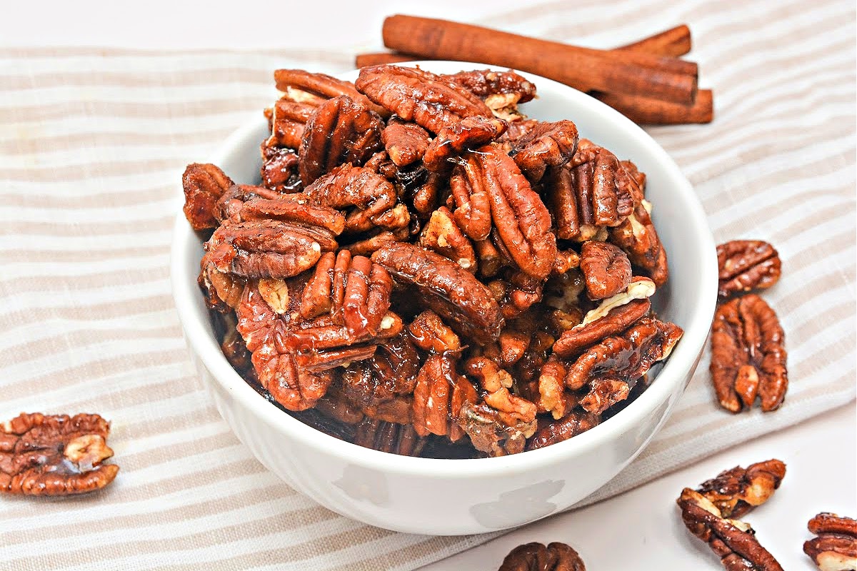 Keto Sweet and Spicy Pecans