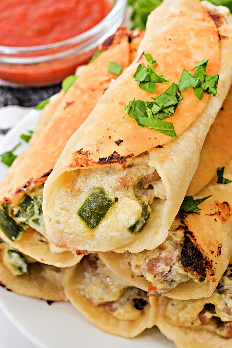 Keto Italian Sausage Pizza Roll Ups