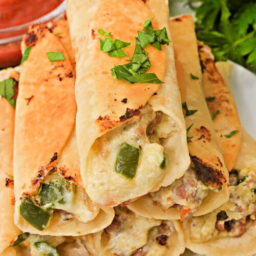 Keto Italian Sausage Pizza Roll Ups
