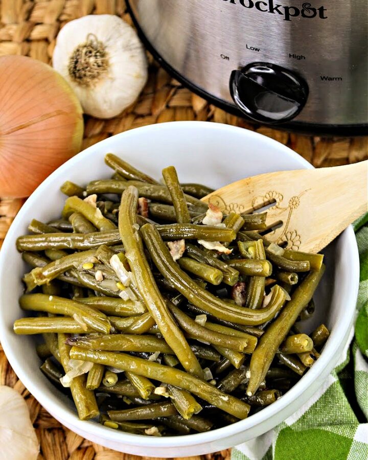 Low Carb Crockpot Green Beans