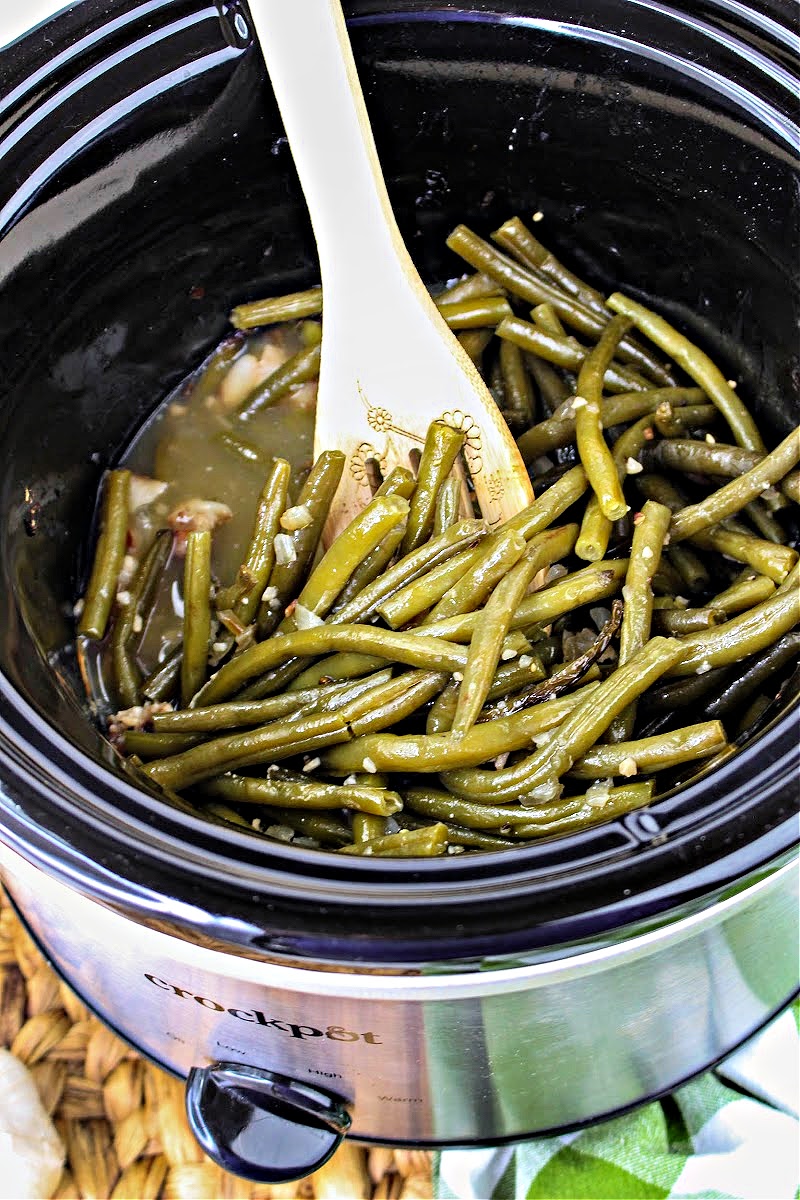 Low Carb Crockpot Green Beans