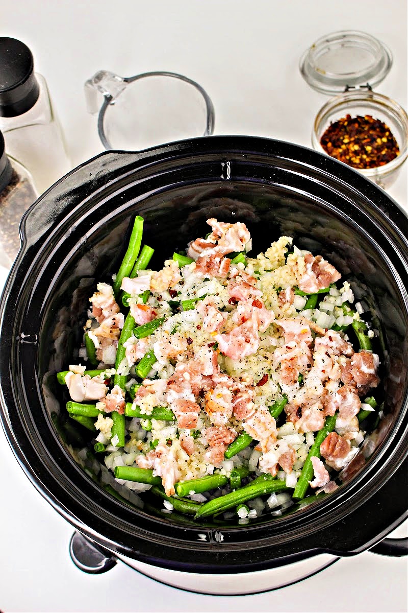 Low Carb Crockpot Green Beans