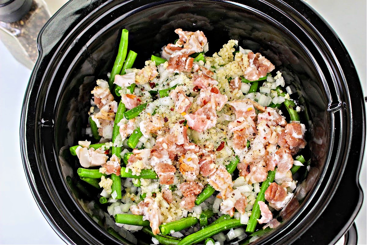 Low Carb Crockpot Green Beans