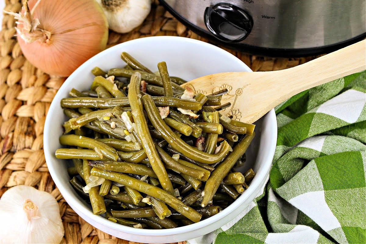 Low Carb Crockpot Green Beans