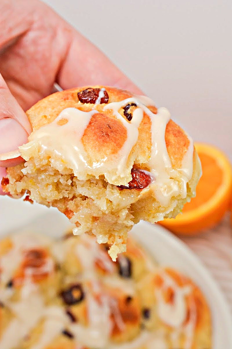 Low Carb Orange Cranberry Mini Buns