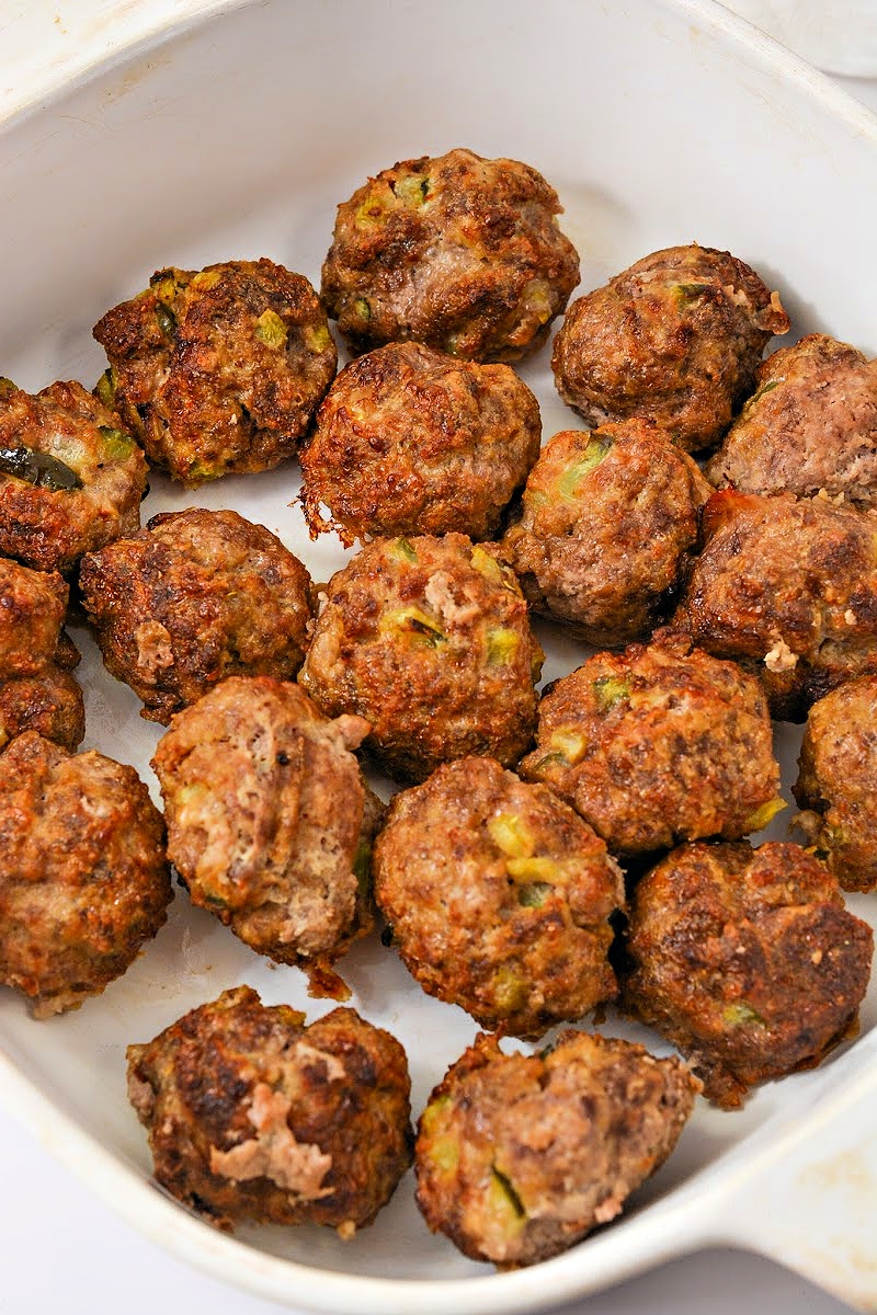 Keto BBQ Cheeseburger Meatballs