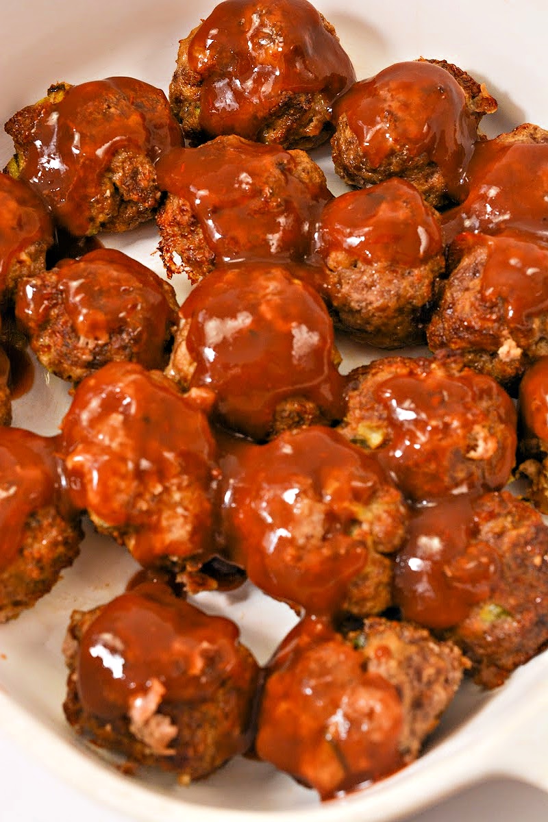 Keto BBQ Cheeseburger Meatballs