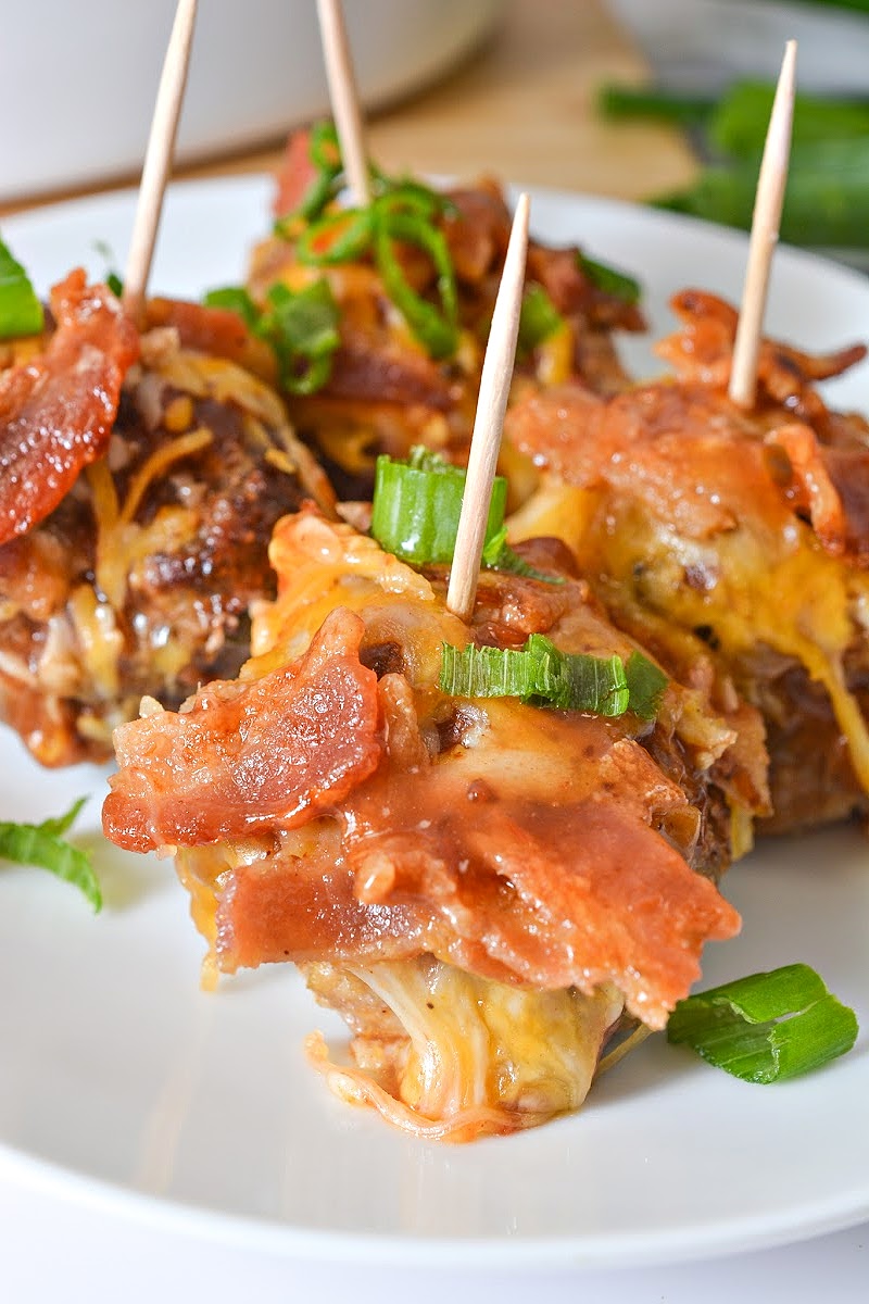 Keto BBQ Cheeseburger Meatballs