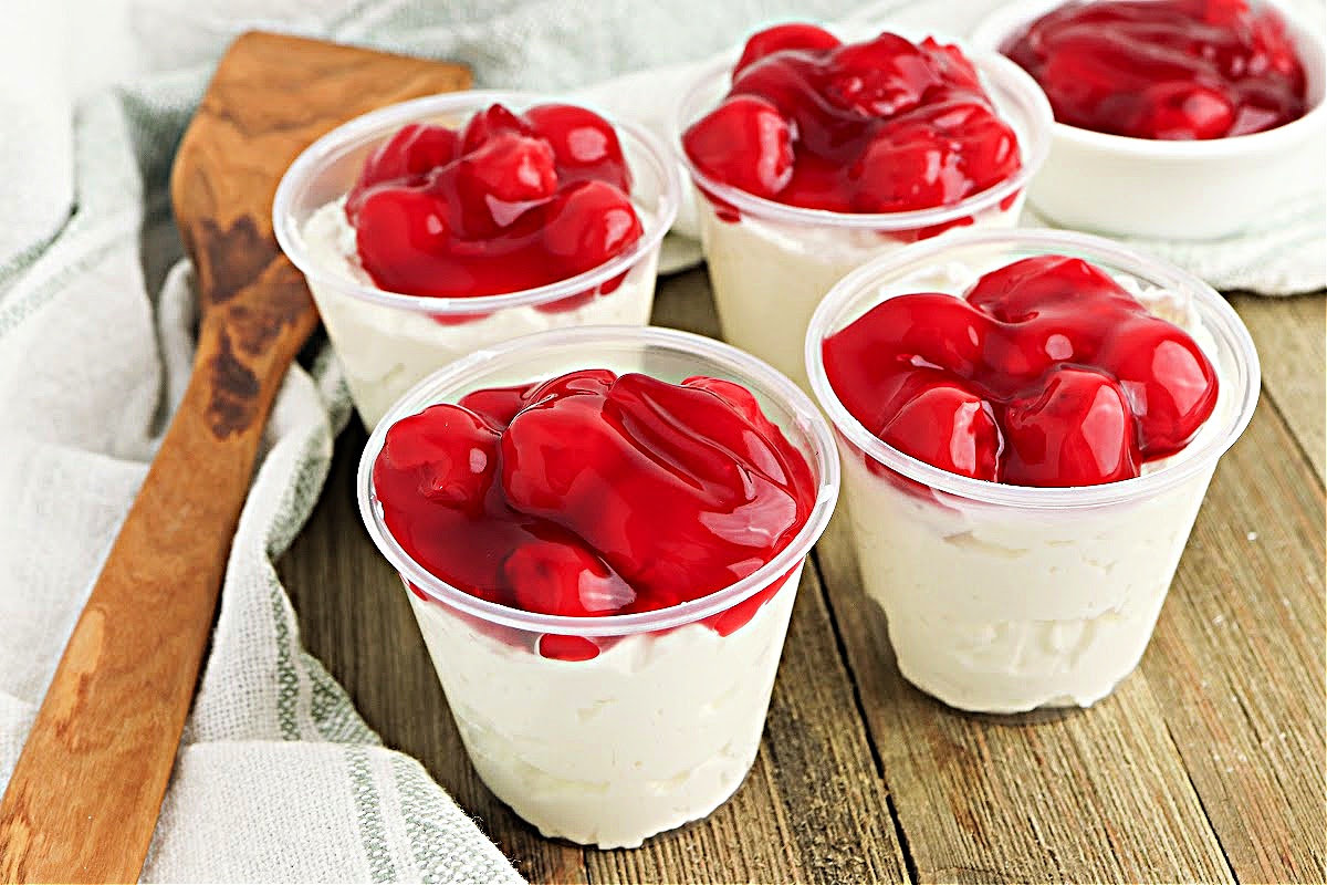 Low Carb Cherry Cheesecake Cups