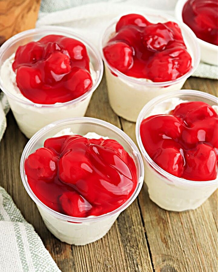 Low Carb Cherry Cheesecake Cups