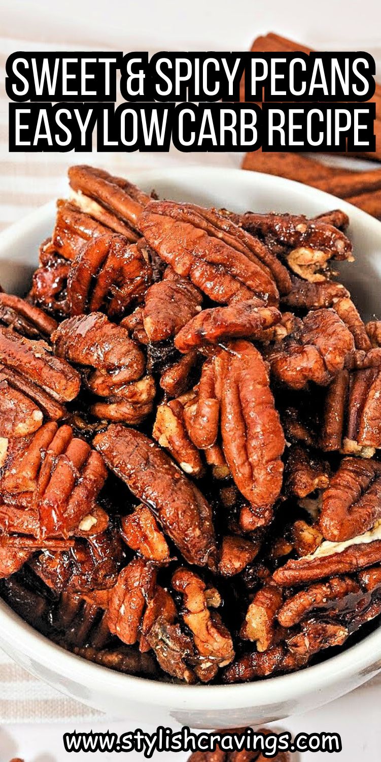 Keto Sweet and Spicy Pecans