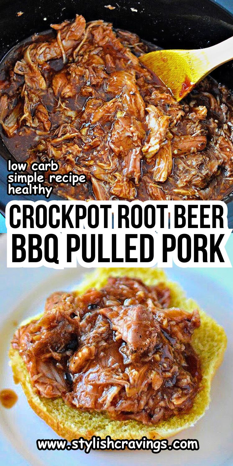 Keto Crockpot Root Beer BBQ Pulled Pork Sandwiches