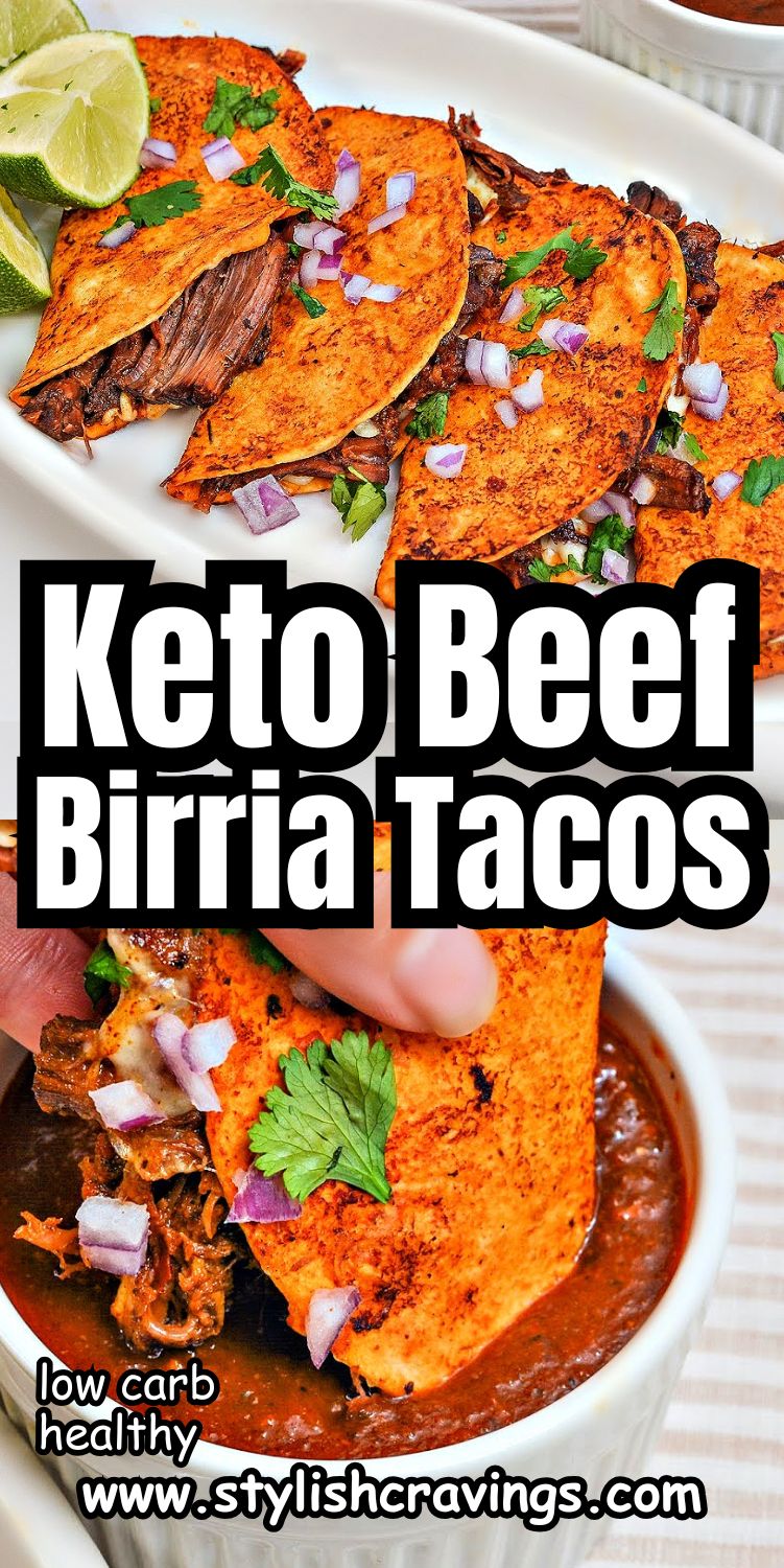 Keto Beef Birria Tacos