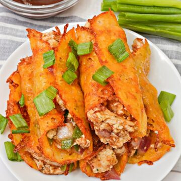 Keto BBQ Chicken Roll-Ups