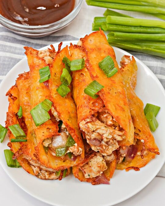 Keto BBQ Chicken Roll-Ups