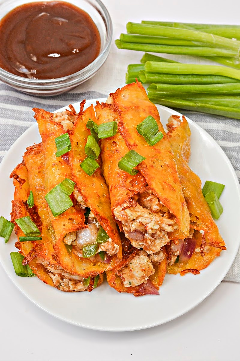 Keto BBQ Chicken Roll-Ups