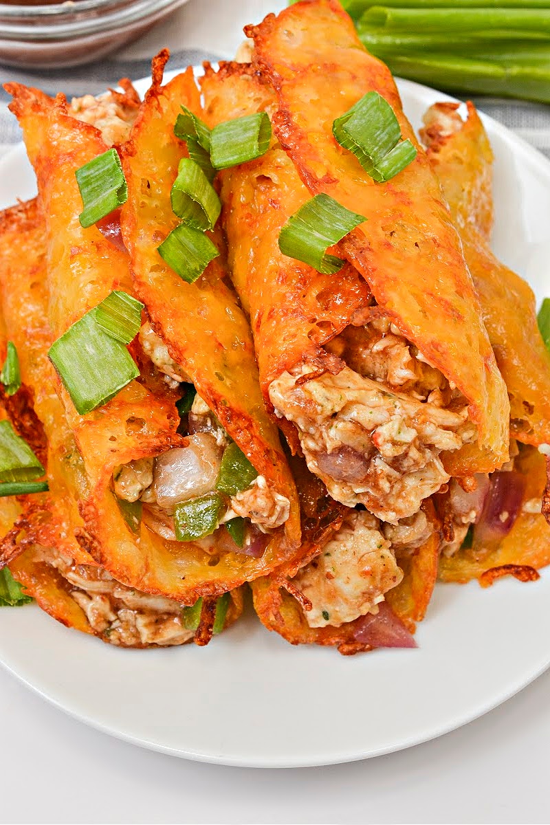 Keto BBQ Chicken Roll-Ups