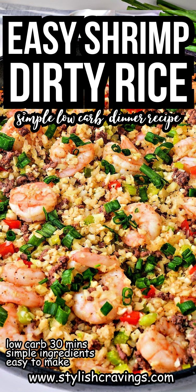 Keto Seafood Dirty Rice
