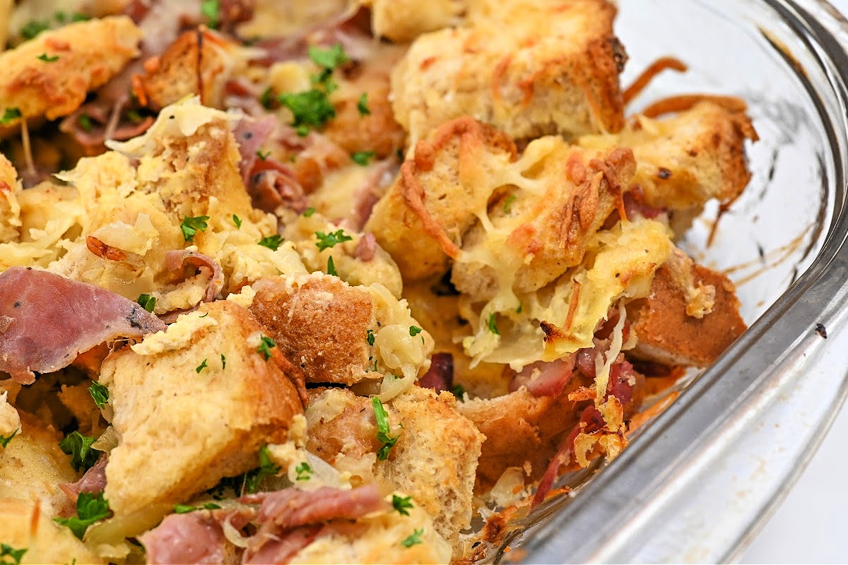Keto Savory Reuben Pudding