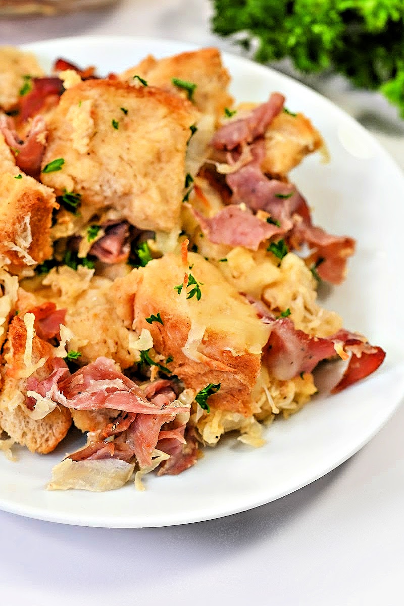 Keto Savory Reuben Pudding