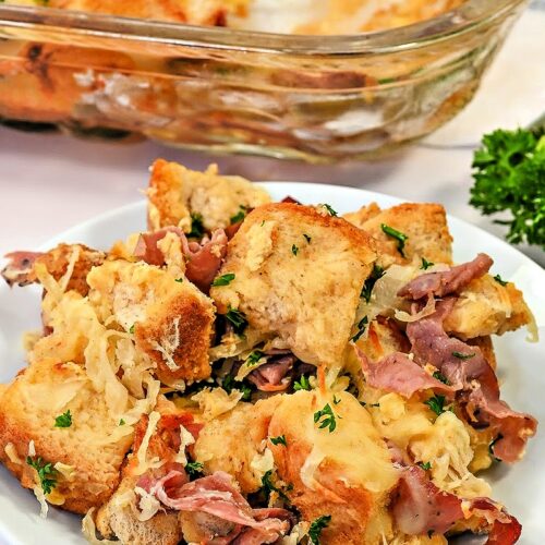 Keto Savory Reuben Pudding